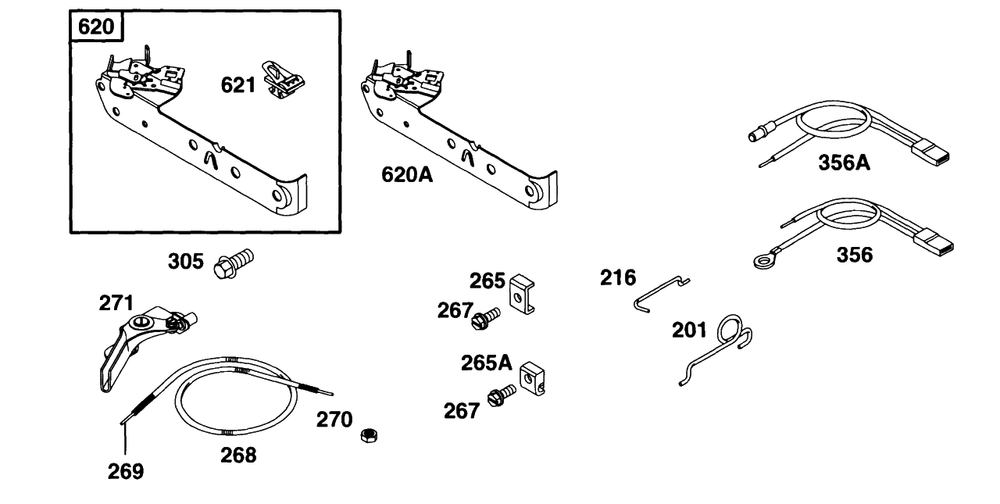Controls, Elect Diagram and Parts List for 95982-3110-01  Briggs and Stratton Engine